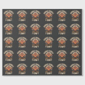Gobble F-CAW-F Turkije Grappige Thanksgiving Cadeaupapier (Vlak)