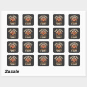 Gobble F-CAW-F Turkije Grappige Thanksgiving Vierkante Sticker (Vel)