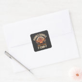 Gobble F-CAW-F Turkije Grappige Thanksgiving Vierkante Sticker (Envelop)