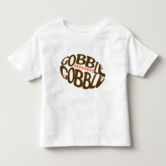Gobble Football Thanksgiving Shirt (Voorkant)