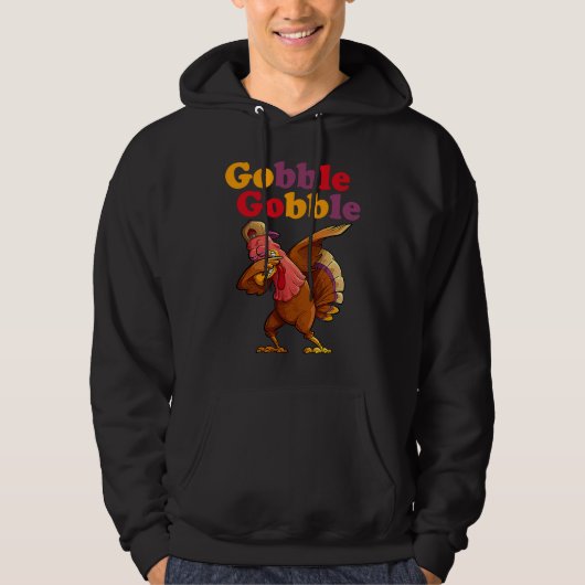Gobble Funny Thanksgiving Day Apparel For Men Wome Hoodie (Voorkant)