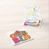 Gobble Funny Thanksgiving Turkije Diner Fun Kartonnen Onderzetters (Insitu)