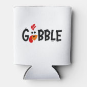 Gobble Funny Thanksgiving Turkije Feest Blikjeskoeler (Voorkant)