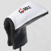 Gobble Funny Thanksgiving Turkije Feest Golfheadcover (3/4 voorkant)