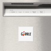 Gobble Funny Thanksgiving Turkije Feest Magneet (Insitu (Vaatwasser))