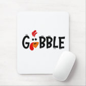 Gobble Funny Thanksgiving Turkije Feest Muismat (Met muis)