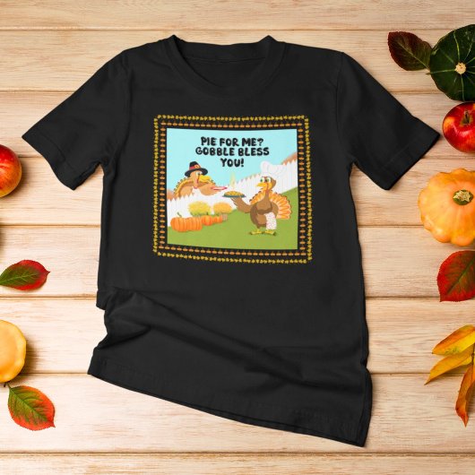 Gobble Gefeliciteerd Funny Turkey's Friendsgiving Tri-Blend Shirt