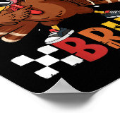 Gobble Gobble Bruh Funny Thanksgiving Turkey Dab B Poster (Hoek)