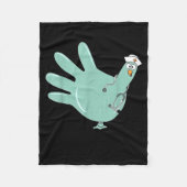 Gobble Gobble Funny Thanksgiving Nurse Humor  Fleece Deken (Voorkant)