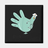 Gobble Gobble Funny Thanksgiving Nurse Humor  Magneet (Voorkant)