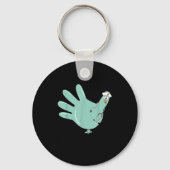 Gobble Gobble Funny Thanksgiving Nurse Humor  Sleutelhanger (Voorkant)