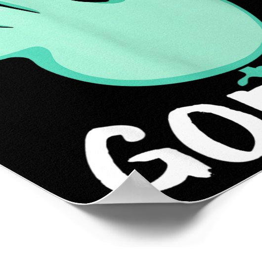 Gobble Gobble Funny Turkey Glove Thanksgiving Nurs Poster (Hoek)