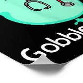 Gobble Gobble Funny Turkey Glove Thanksgiving Nurs Poster (Hoek)