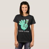 Gobble Gobble Funny Turkey Glove Thanksgiving Nurs T-shirt (Voorkant volledig)