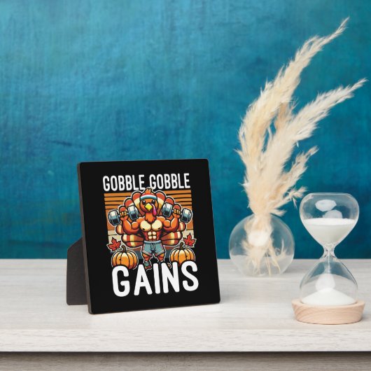 Gobble Gobble Gains - Grappige Thanksgiving Gym Fotoplaat (Insitu)