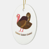 Gobble! Gobble! Gobble! Keramisch Ornament (Links)