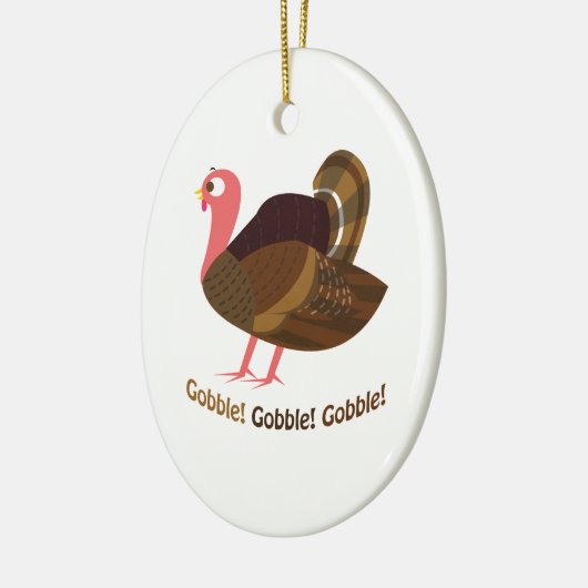 Gobble! Gobble! Gobble! Keramisch Ornament (Links)