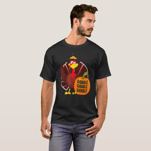 Gobble Gobble Gobble Thanks Giving  Thanksgiving 1 T-shirt (Voorkant volledig)