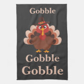 Gobble gobble Grappig Schattigee Thanksgiving Turk Theedoek (Verticaal)