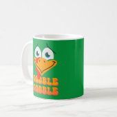 GOBBLE GOBBLE grappige Thanksgiving Koffiemok (Voorkant links)