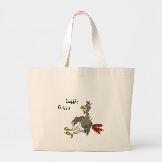 Gobble Gobble Grote Tote Bag (Voorkant)