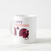 Gobble Gobble Klassieke Mok – Thanksgiving Kalkoen (Voorkant links)