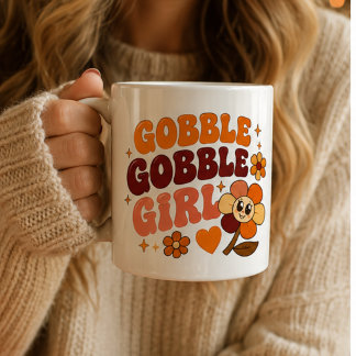 Gobble Gobble Meisje, Grappige Beste Vriendin Koffiemok