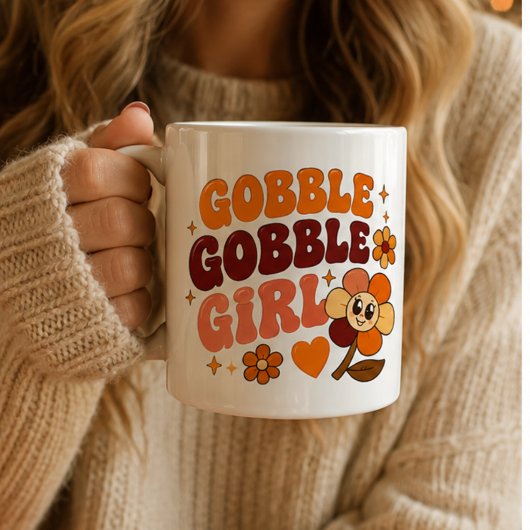 Gobble Gobble Meisje, Grappige Beste Vriendin Koffiemok