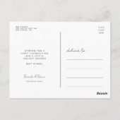 Gobble Gobble Moderne Thanksgiving Briefkaart (Achterkant)