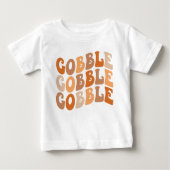 Gobble Gobble Peuter T-shirt – Schattige Bedankt (Voorkant)