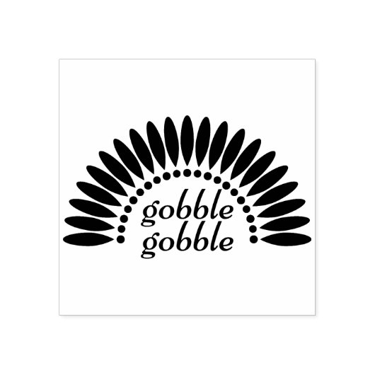 Gobble Gobble Rubberstempel (Afrduk)