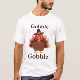 Gobble Gobble Schattige Turkije Geef Bedankt T-shirt