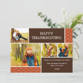 GOBBLE GOBBLE | THANKSGIVING FOTO-KAART FEESTDAGENKAART (Staand voorkant)