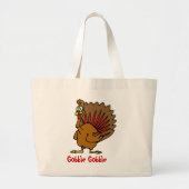 Gobble Gobble Thanksgiving Grote Tote Bag (Voorkant)