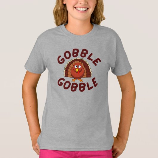 Gobble Gobble Thanksgiving T-Shirt (Voorkant)