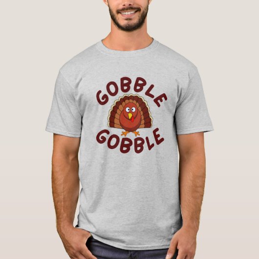 Gobble Gobble Thanksgiving T-Shirt (Voorkant)