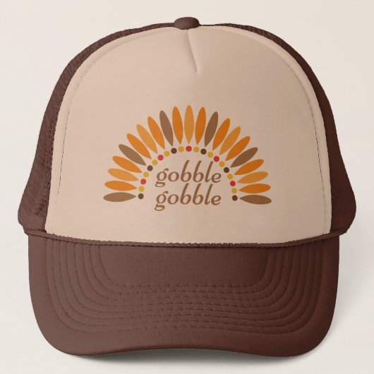 Gobble Gobble Thanksgiving Trucker Pet (Voorkant)
