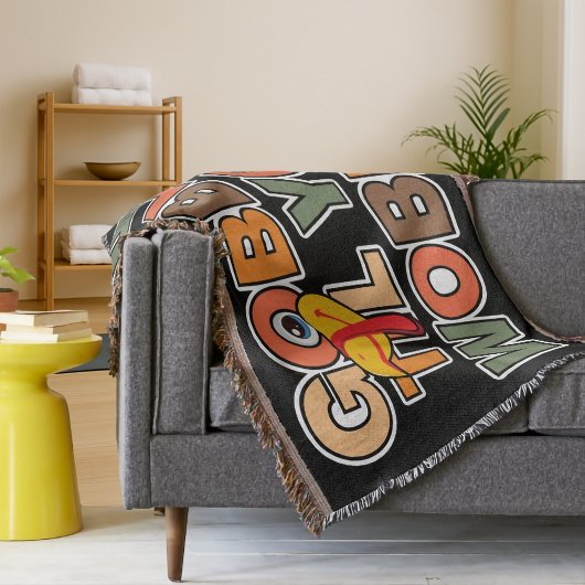 Gobble Gobble Till You Wobble Funny Thanksgiving Deken