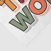 Gobble Gobble Till You Wobble Funny Thanksgiving Tissuepapier (Detail)