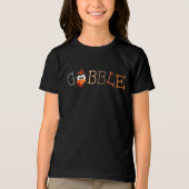 Gobble Gobble Till You Wobble Funny Thanksgiving Tri-Blend Shirt (Voorkant)