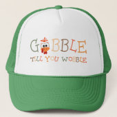 Gobble Gobble Tot Dat Je Wobbelt Grappige Thanksgi Trucker Pet (Voorkant)