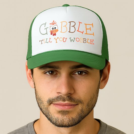 Gobble Gobble Tot Dat Je Wobbelt Grappige Thanksgi Trucker Pet