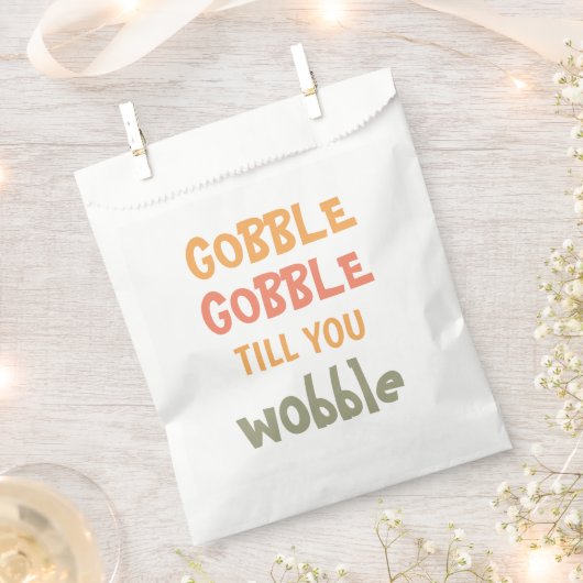 Gobble Gobble tot je wiebelt | THANKSGIVING Bedankzakje (Geknipt)