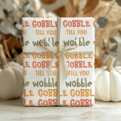 Gobble Gobble tot je wiebelt | THANKSGIVING Cadeaupapier