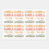 Gobble Gobble tot je wiebelt | THANKSGIVING Inpakpapier Vel (Voorkant 2)