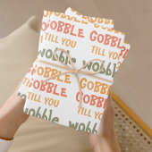 Gobble Gobble tot je wiebelt | THANKSGIVING Inpakpapier Vel