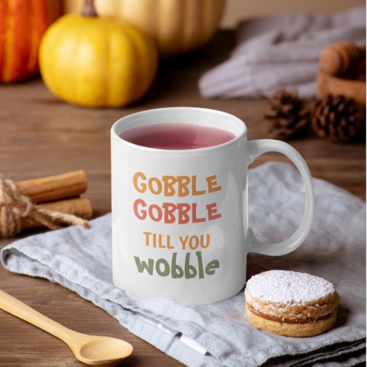 Gobble Gobble tot je wiebelt | THANKSGIVING Koffiemok