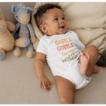 Gobble Gobble tot je wiebelt | THANKSGIVING Romper<br><div class="desc">Beste cadeautje voor je vrienden en familie,  persoonlijke tekst voor Thanksgiving. Gobble Gobble tot je met herfstkleuren wiebelt. . Ideeën om je thuis te versieren op Thanksgiving</div>