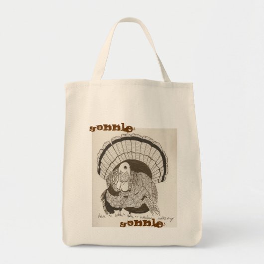 Gobble Gobble Turk Tote Bag (Voorkant)
