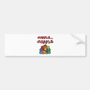 GOBBLE GOBBLE TURKEY BUMPERSTICKER